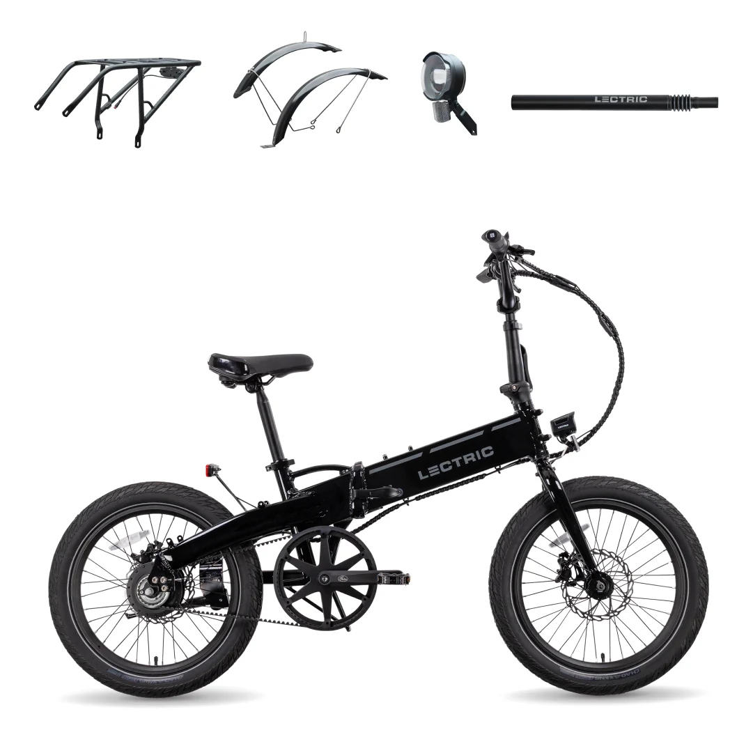 XP Lite2 JW Black Long-Range + FREE Rear Rack, Fenders, Elite Headlight, Suspension Seat Post ($496 Value) [CA]