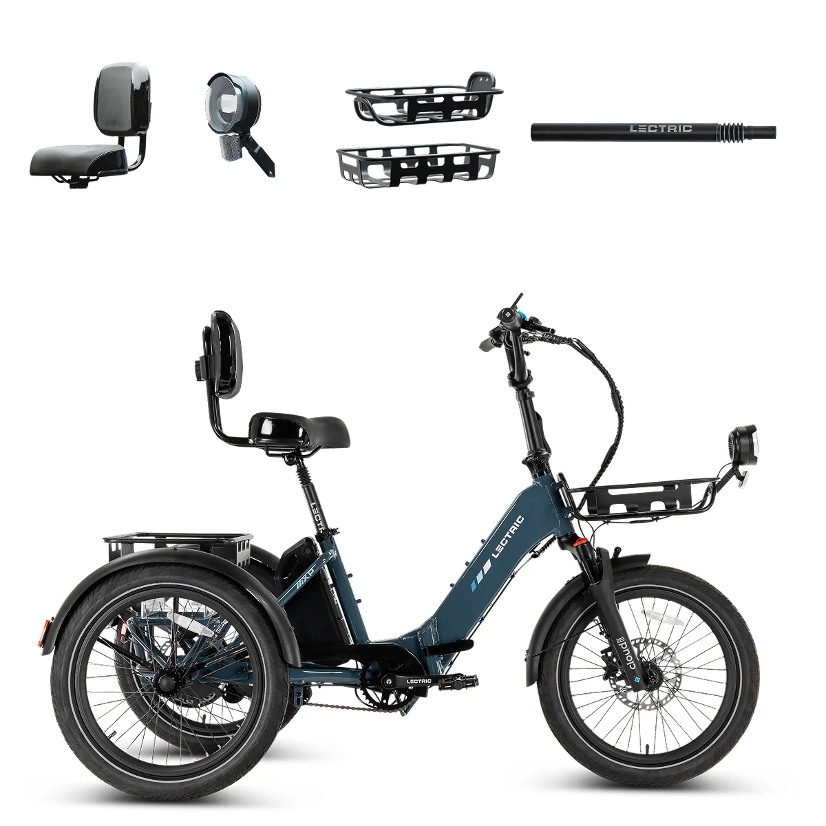 XP Trike2 750 Dusk Blue + FREE Support Seat, Elite Headlight, Suspension Seat Post, Cargo Baskets  ($645 Value) [CA]