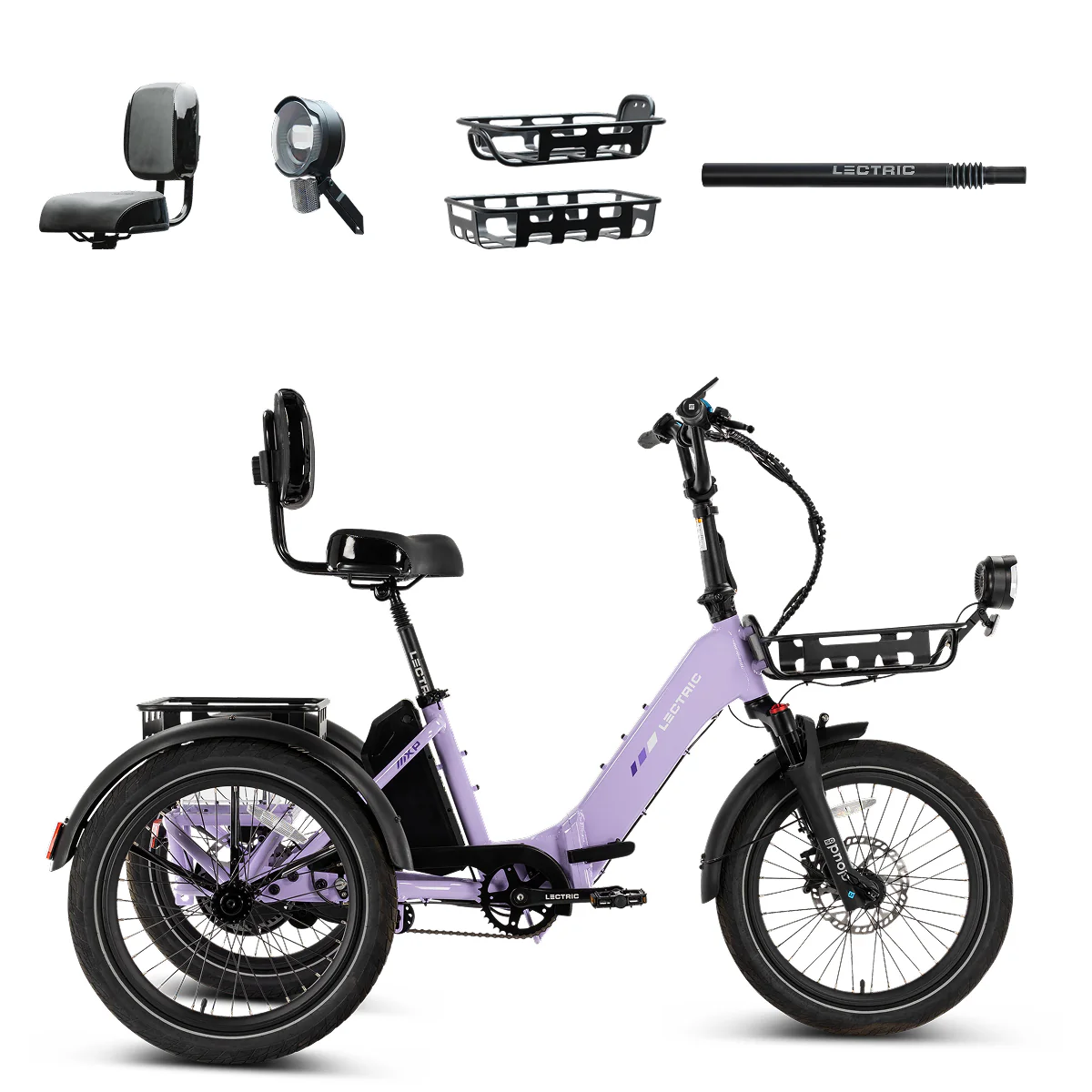 XP Trike2 750 Lavender Haze + FREE Support Seat, Elite Headlight, Suspension Seat Post, Cargo Baskets  ($645 Value) [CA]
