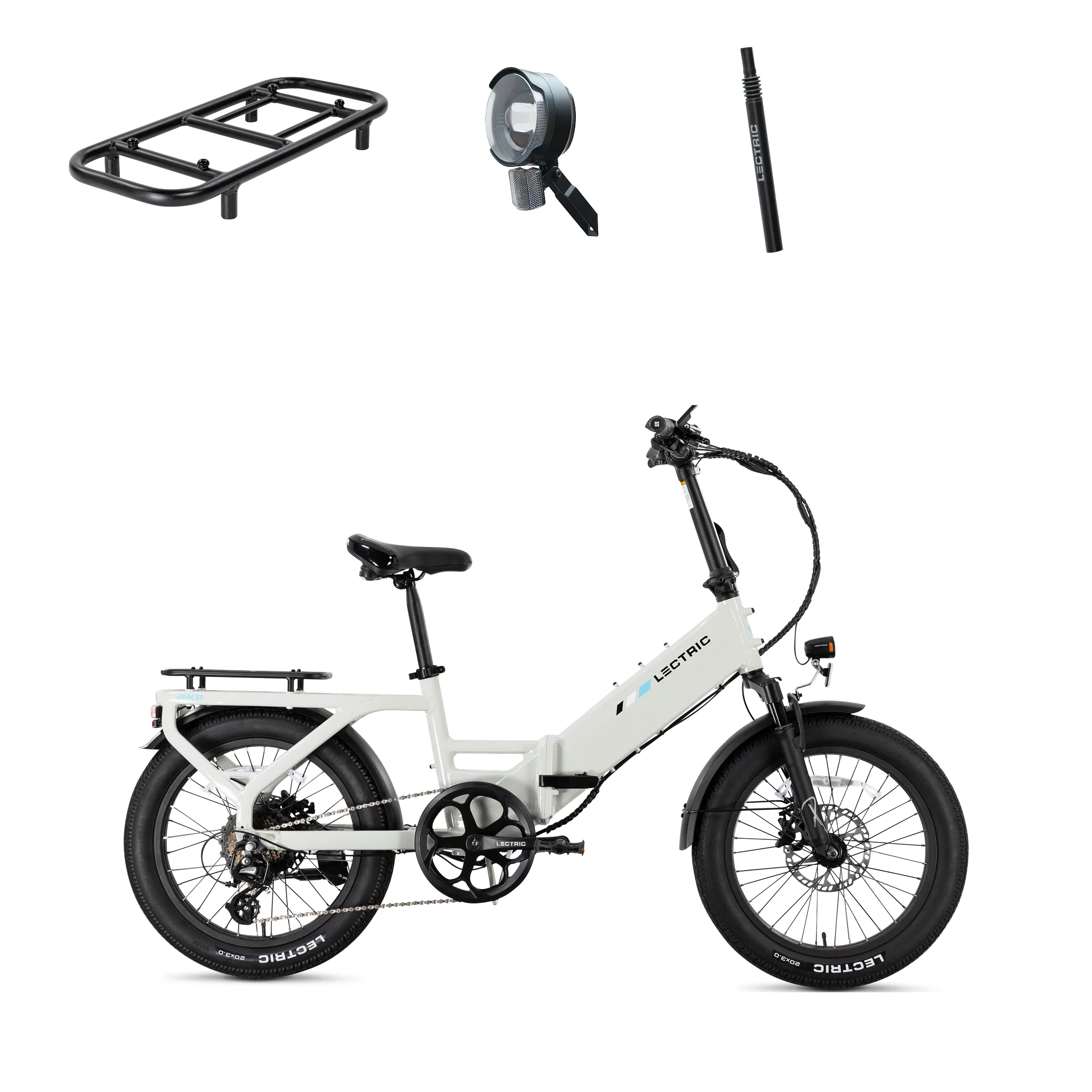 XP4 750 Step-Thru Stratus White +FREE LevelUp Rack, Bike Lock, Phone Mount, Elite Headlight, Suspension Seat Post ($505 Value) [CA] - Image 3
