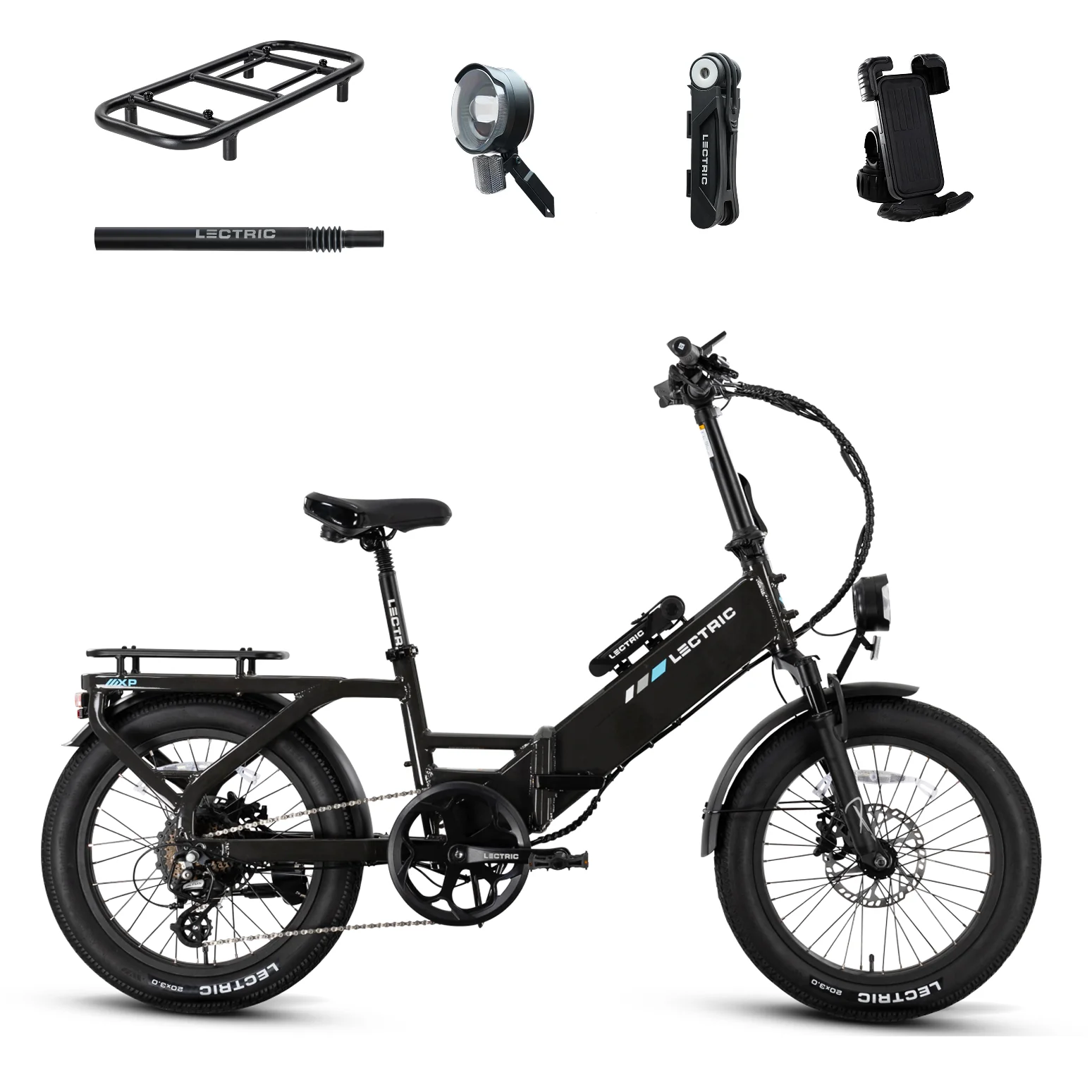 XP4 750 Step-Thru Tempest Grey + FREE LevelUp Rack, Bike Lock, Phone Mount, Elite Headlight, Suspension Seat Post ($505 Value) [CA]