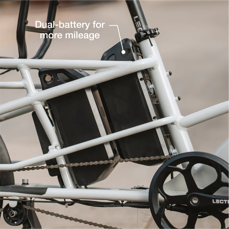 XPedition2 Stratus White Dual-Battery eBike - Image 6